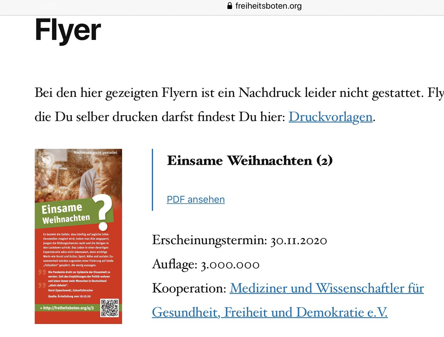 Marion Rosenberg Was Ist Denn Das Fur Eine Aktion Einsame Weihnachten Flyer Aktion Es Sollen 3 Millionen Gedruckt Werden Das Geld Und Den Aufwand Konnte Man Nutzen Indem Man Wirklich Einsamen