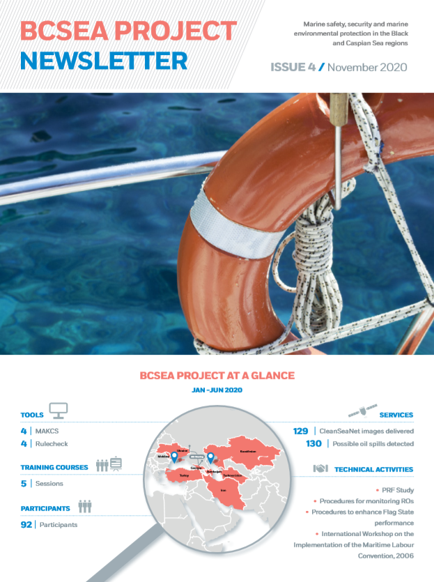 EMSA_EU's tweet photo. #BCSEA Newsletter Nov 2020 published. This @euneighbours funded project involves non-EU countries riparian #BlackSea and #CaspianSea states #capacitybuilding #ENP #Azerbaijan #Georgia #Iran #Kazakhstan #Moldova #Ukraine #Turkey #Turkmenistan https://t.co/BFYEkCEmxx https://t.co/gtHNieK1lK