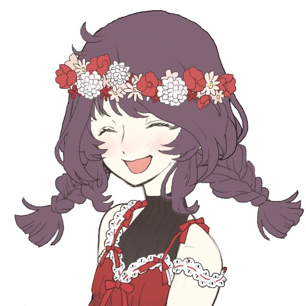 頭に花のtwitterイラスト検索結果 古い順