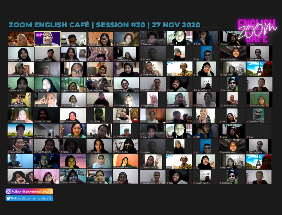 zoomenglishcafe's tweet photo. Always full. Love you full!!1!1!!! 😍😍💜 #Session30 #ZoomEnglishCafe https://t.co/YkwWWFeKp5