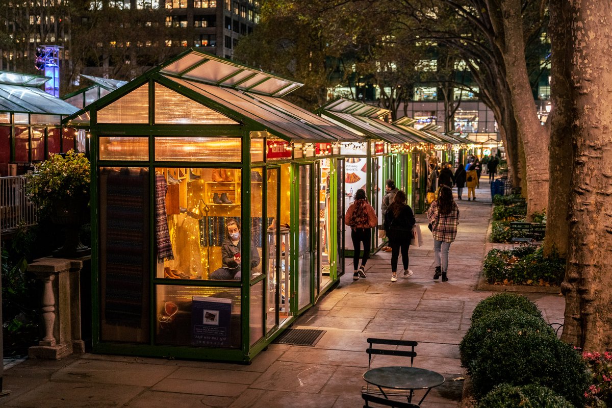 bryantparknyc's tweet photo. More than ever, its important to shop local and support small businesses. Find the perfect gift🛍️ and shop safely😷 today at the Holiday Shops at #wintervillage! https://t.co/GENMSel8u6