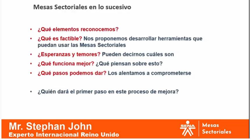 SENAComunica's tweet photo. Stephan John precisó que las Mesas Sectoriales tienen como visión "lograr una productividad de primer nivel con personas idóneas y que lo más importante es que los empleadores se convierten en parte del sistema de capacitación”. #ConectandoSectores https://t.co/AggnYzXkM7