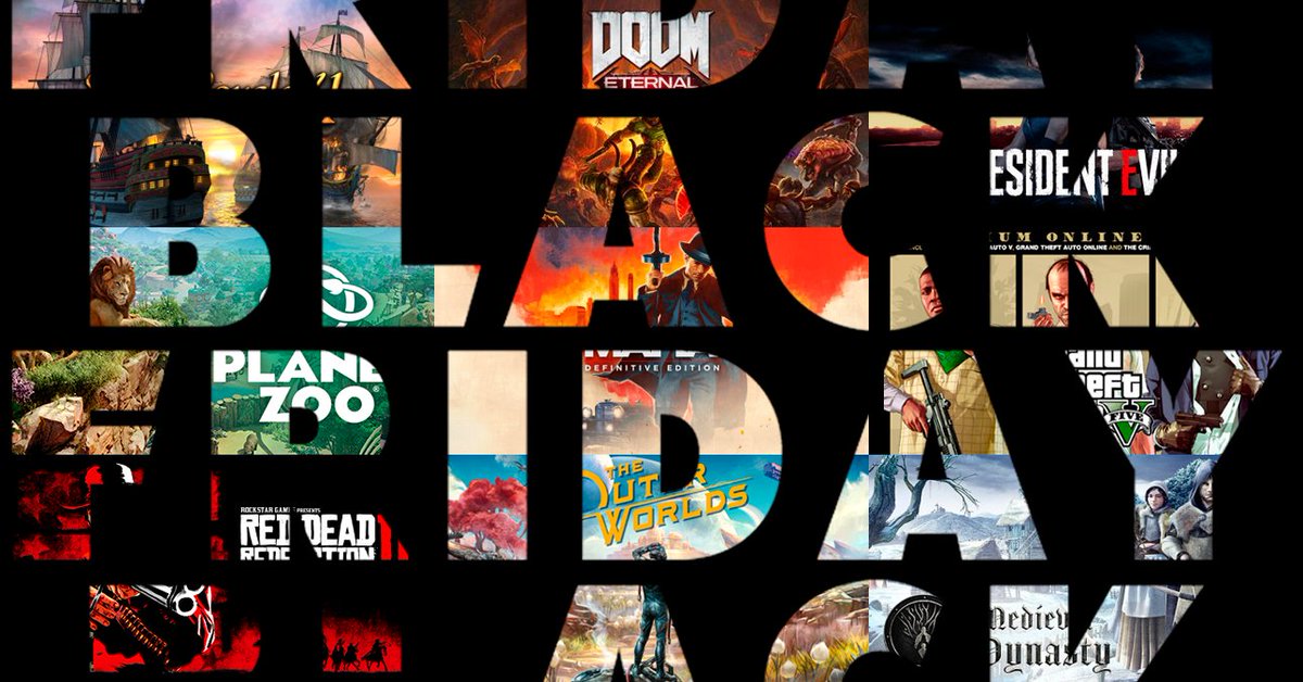 #BlackFriday Medieval Dynasty, Mafia: Definitive Edition, GTA5, The Outer Worlds, Planet Zoo, Hitman, Cities: Skylines, Red Dead Redemption 2, Port Royale 4, Borderlands 3, Resident Evil 3, Mount &amp; Blade 2: Bannerlord og 200+ andre tilbud! 

Find det her: buff.ly/362E0Ma