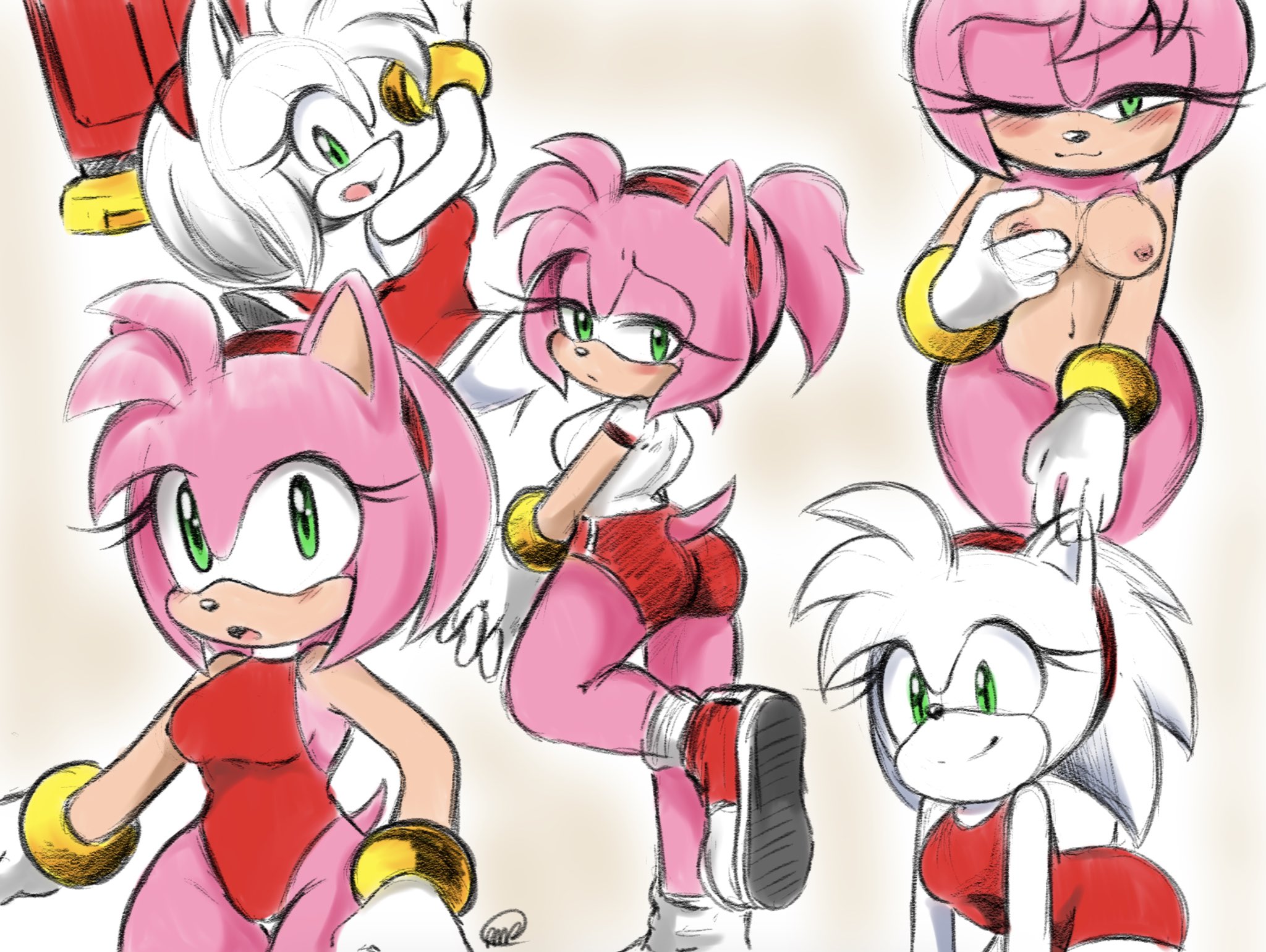 18. Felt like drawing Amy so here’s some Amy doodles. 