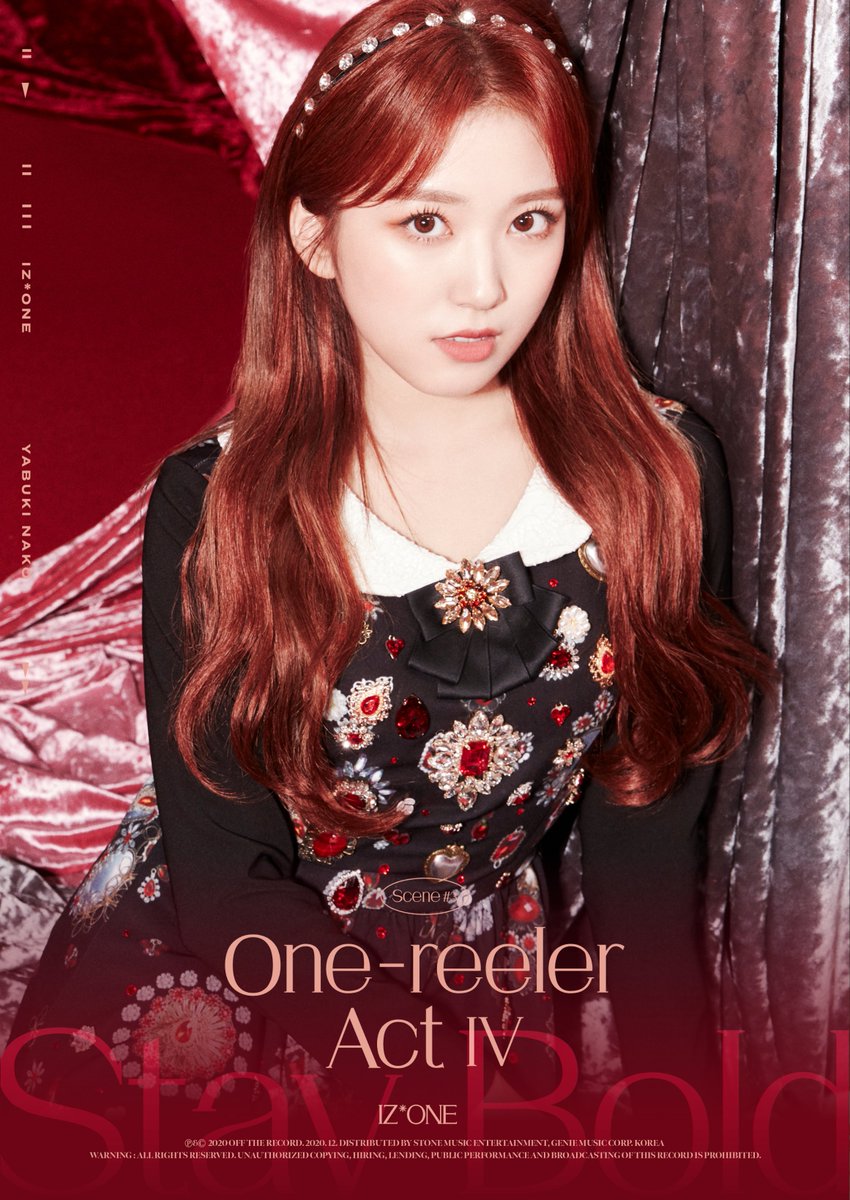 Scene #3 <Stay Bold>
‘One-reeler’ / Act IV OFFICIAL PHOTO 

2020.12.07(MON) 6PM(KST) Release📽

iz-one.co.kr

#IZONE #아이즈원 #アイズワン 
#LEECHAEYEON #KIMCHAEWON #KIMMINJU #YABUKINAKO 
#IZONE_Onereeler #20201207_6PM