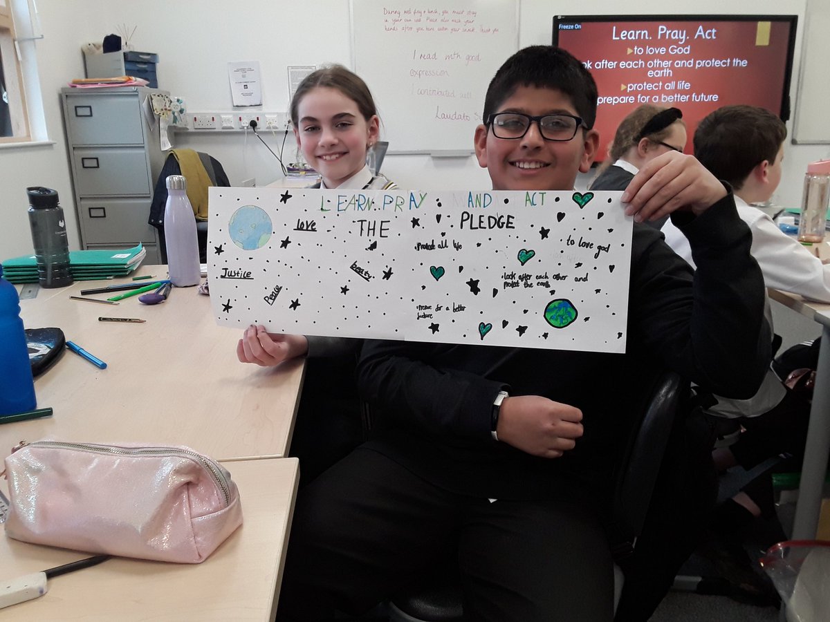 stclarespserc's tweet photo. Making our commitment to becoming a Laudato Si school. #CEW2020WayTruthLife https://t.co/vctntAE4ha