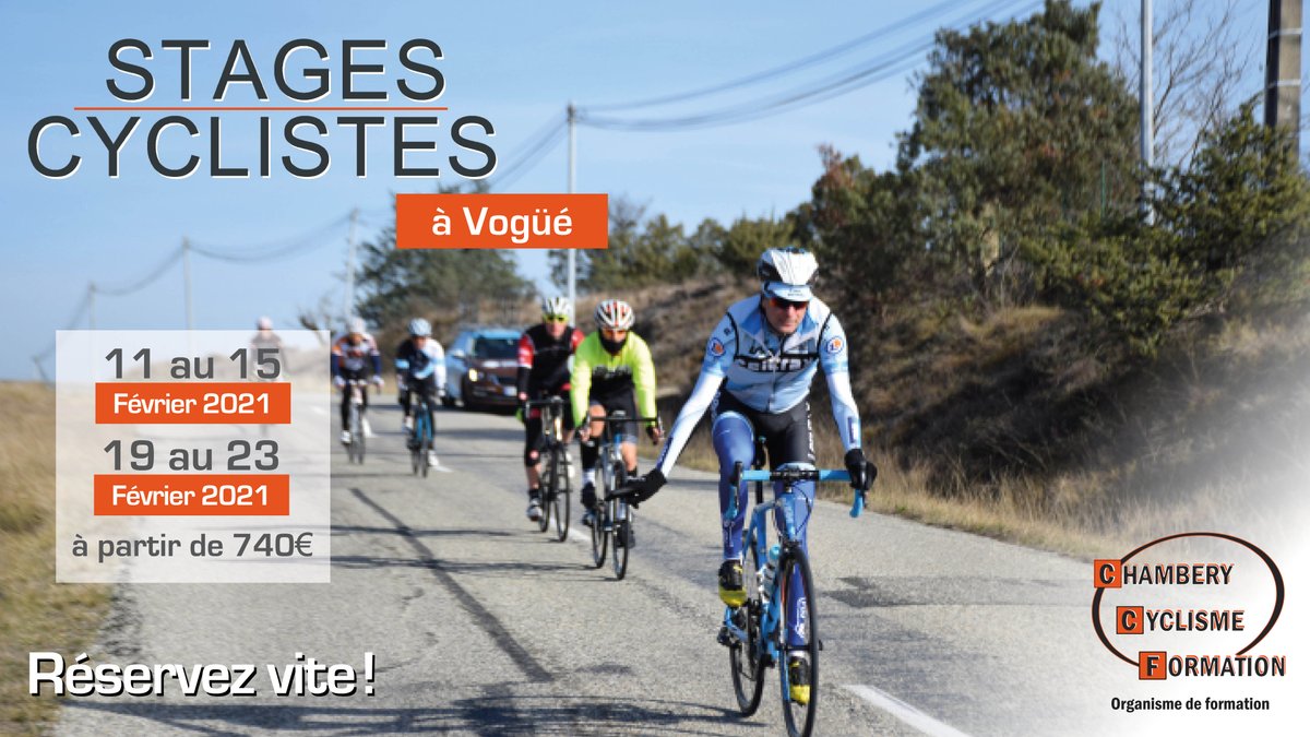 ChamberyCF's tweet photo. En manque d'idées pour Noël ?🎁
Réservez un de nos stages de l'hiver en compagnie des coureurs de CCF. 🚴♂️
📍 Domaine Lou Capitelle & Spa à Vogué (07)
📆 Du 11 au 15 février ou du 19 au 23 février 2021
💻 Plus d'infos sur https://t.co/bOliiWHMjg
#CCFTraining | #ChambéryCF 🚴♂️ https://t.co/AC7rFqhMD5