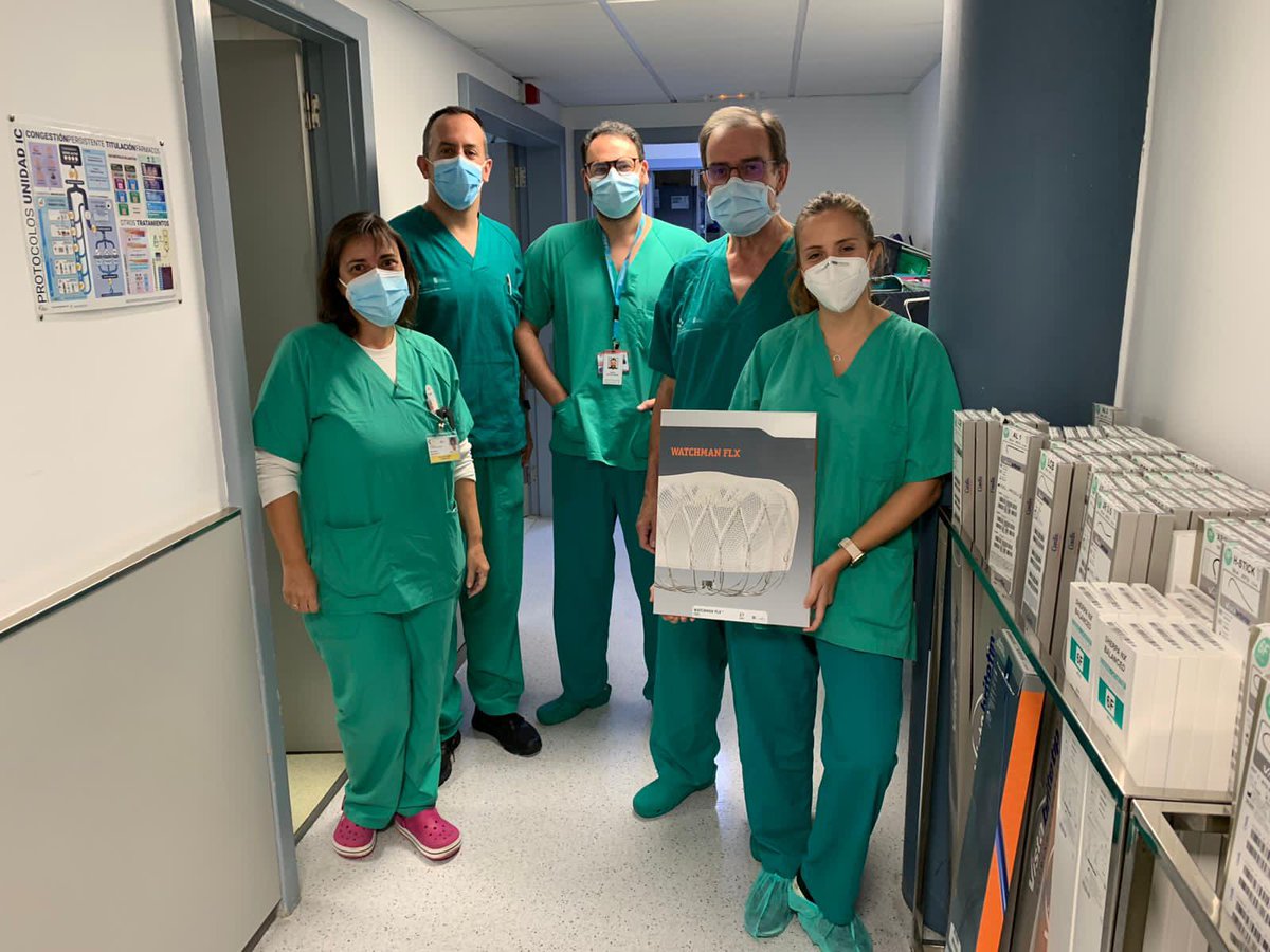 Pablo González (@peibol72) on Twitter photo First Watchman Flx cases today in Tenerife with Dr Bosa. Impressive performance of great team with top proctor support by <a href="/RodrigoEstvez1/">Rodrigo Estévez</a> Thanks to Dr Bosa and all the team for making this new project possible and bring new therapeutic solution to Tenerife patients <a href="/shci_sec/">ACI-SEC: Hemodinamica</a> First Watchman Flx cases today in Tenerife with Dr Bosa. Impressive performance of great team with top proctor support by <a href="/RodrigoEstvez1/">Rodrigo Estévez</a> Thanks to Dr Bosa and all the team for making this new project possible and bring new therapeutic solution to Tenerife patients <a href="/shci_sec/">ACI-SEC: Hemodinamica</a>
