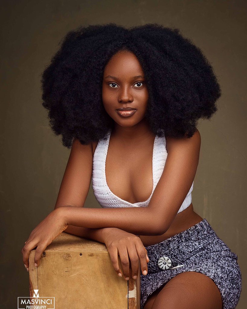 So when I started crocheting, my then nsukka roommates always taunted me, they gave me this nickname ‘aji buusu’ which means masquerade, they will wear my outfits and dance around making mockery of me.Never knew I could come this far or even own a brand.  #DoYou