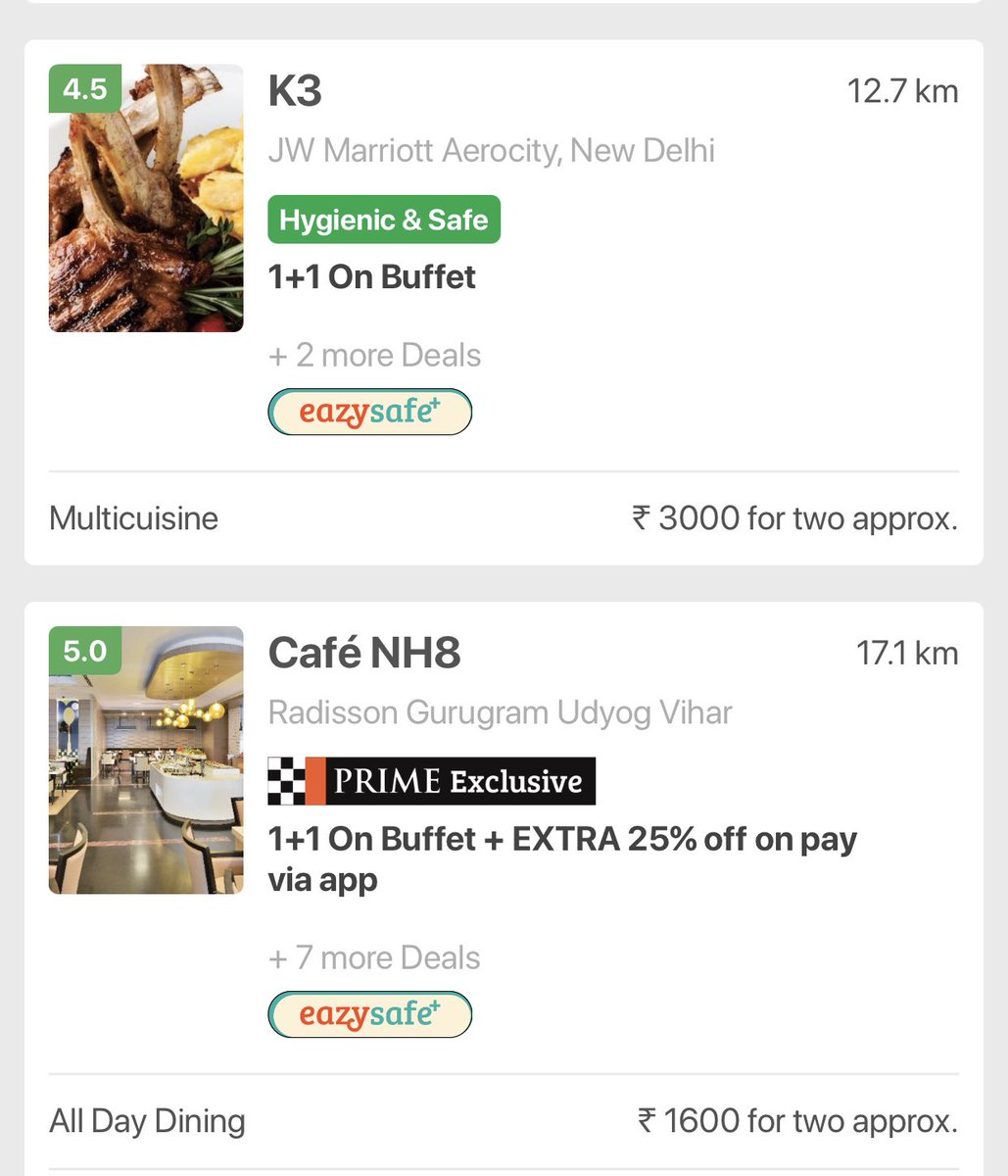 sachinpabreja's tweet image. This weekend enjoy 1 plus 1  buffet in #Delhi #NCR 
K3
Del
Nyc 
Seasonal Taste 
Nh8
64/8
And many more restaurants book your tables now @eazydiner 
Download the app to know more ! 
#mindblowingoffers 
Link - bit.ly/3fDzIQG
