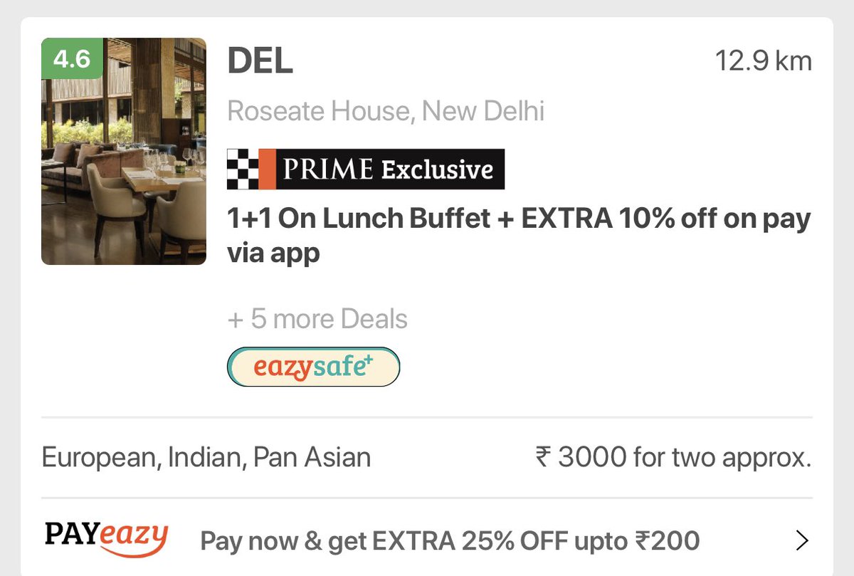 sachinpabreja's tweet image. This weekend enjoy 1 plus 1  buffet in #Delhi #NCR 
K3
Del
Nyc 
Seasonal Taste 
Nh8
64/8
And many more restaurants book your tables now @eazydiner 
Download the app to know more ! 
#mindblowingoffers 
Link - bit.ly/3fDzIQG