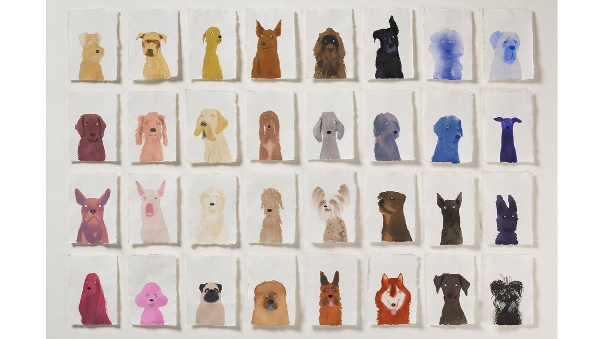 "Dog Rainbow" (2020) is a limited edition print by ACS artist <a href="/hollyfrean/">Holly Frean</a>, which the artist made to raise money for animal charities. All profits from the sale of the sold out print have been donated to the artist's top four dog charities. hollyfrean.com