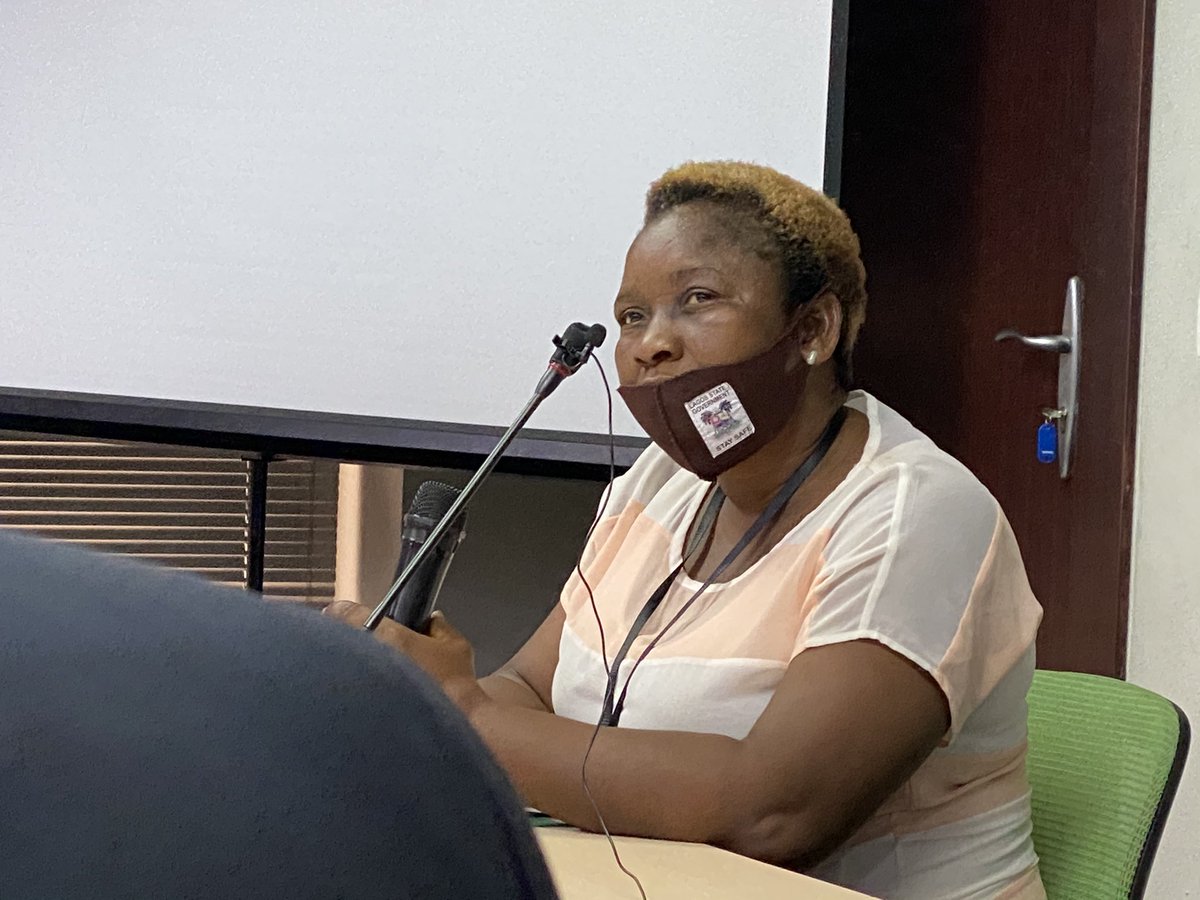 16:04 Ejiofor: So you were informed like any other person that your husband was killed by the police. How would you feel if I told you your husband wasn’t killed by a police officers Tolulope: That is a lie. Ejiofor says there is no evidence that police. Tolulope says he was.