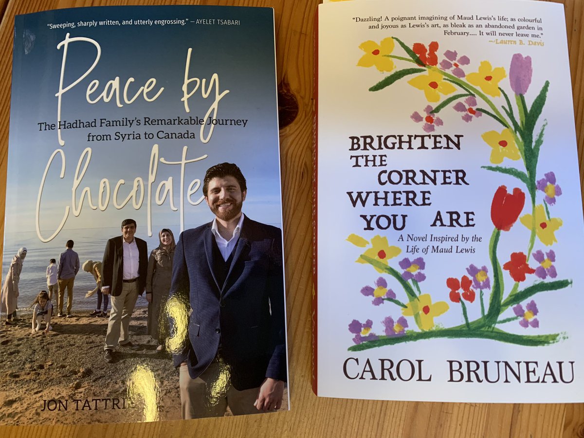 Shopping local is easy for the book lovers in your family with these two local authors and their inspiring new books @jontattrie - Peace By Chocolate and @carolbruneau - Brighten The Corner Where You Are. #GiftGiving #Halifax #thinklocal #NovaScotia @Peacebychoco