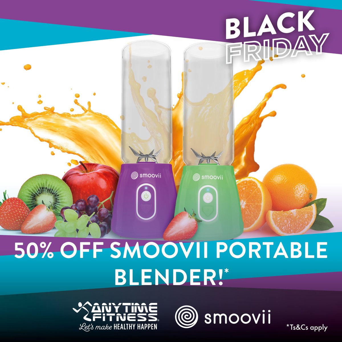 AtfBath's tweet photo. 50% OFF Smoovii Portable Blenders! 🎉

Log into AF Connect Online to claim this amazing discounts 🖤 Get boosted offers on some of your favourite benefits or explore something completely new.

Hurry, offers only available 27-30th November!... https://t.co/uq6oK43Mv2

#BlackFriday https://t.co/Cqs5AnY25N