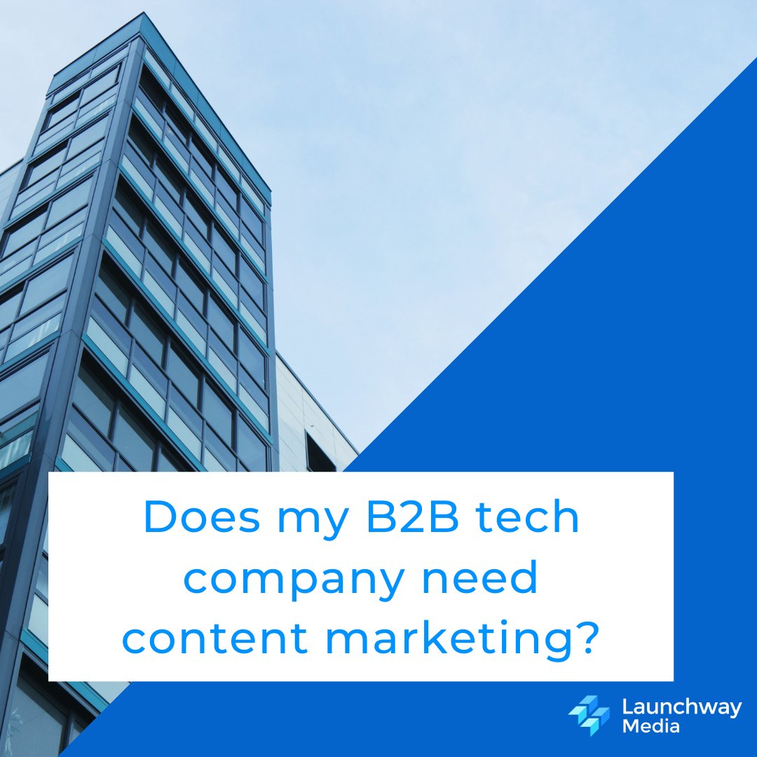 When making purchase decisions, 75% of B2B buyers and 84% of C-level/VP executives use social media to help make the choice.
launchwaymedia.com/blog/2020/8/17… #B2BMarketing