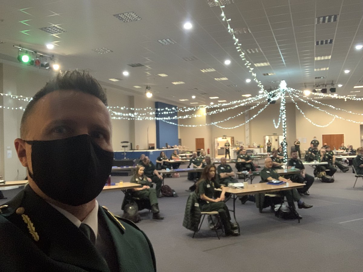Privileged today to be able to welcome 60 new #TeamWAST colleagues to our urgent care service as they complete initial training. They’ll be dedicated to patient transfers in <a href="/AneurinBevanUHB/">Aneurin Bevan University Health Board</a> from next month.