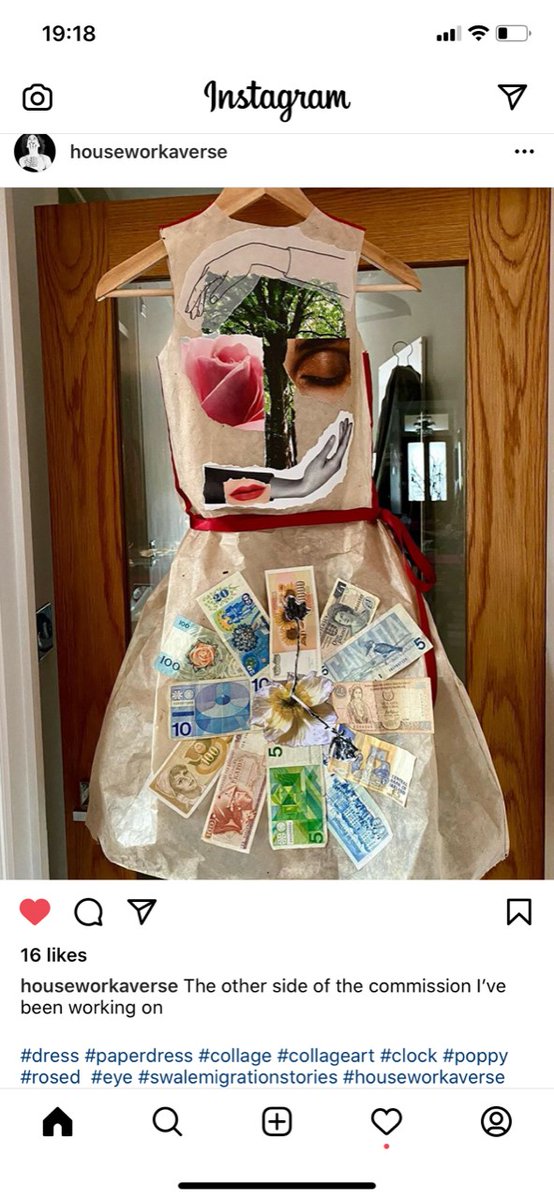 Part of our Project is working with artists who can help inspire our young volunteers. Local artist  Clair Meyrick has worked with us to share stories of her Irish and European ancestry. Clair created this stunning dress using vintage world currency and banana paper. #heritage