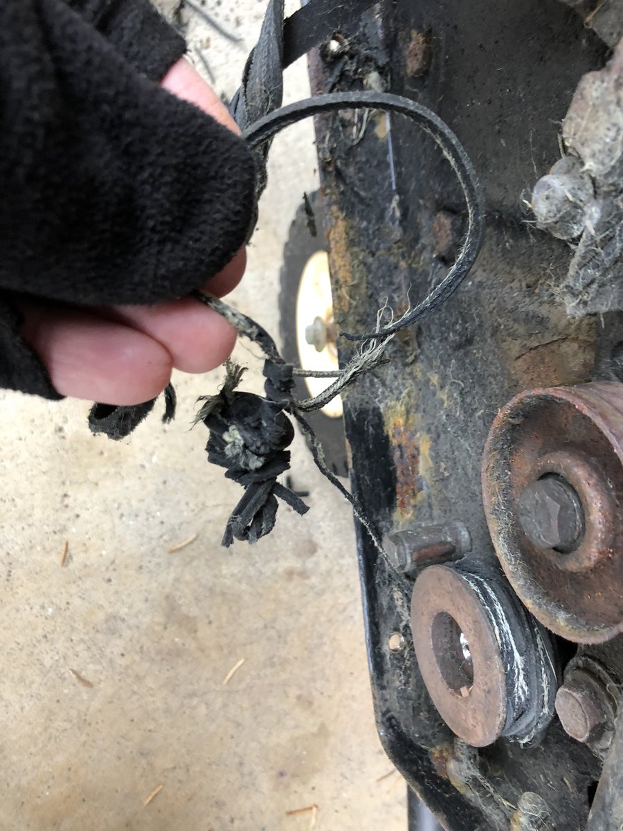 MikeCurkov's tweet image. Installed the new belt myself last winter. Weird...it didn’t work... #DIY #Toolman