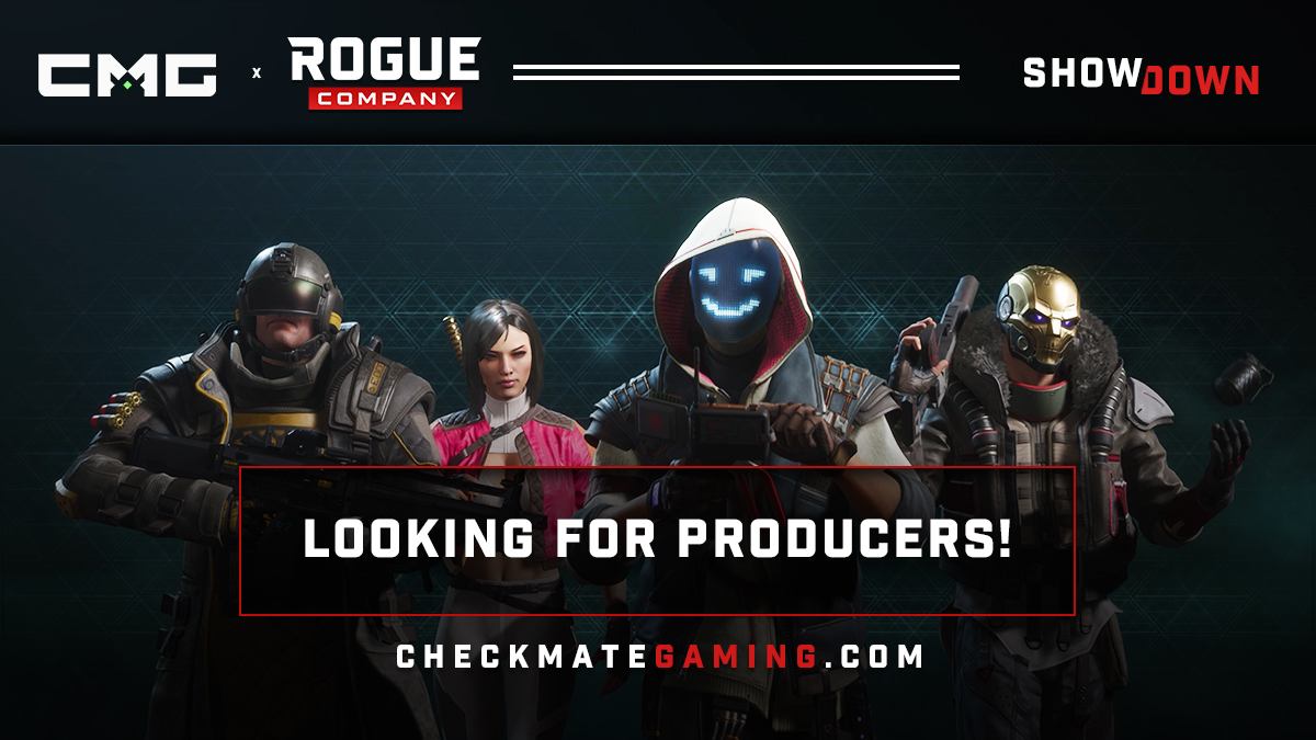 We are looking for additional producers and observers for a series of Rogue Company events in the months of December and January. Applicants can reach out through DMs if interested.

~3-4 days per week; ~3-4 hours per stream. Paid Opportunity.