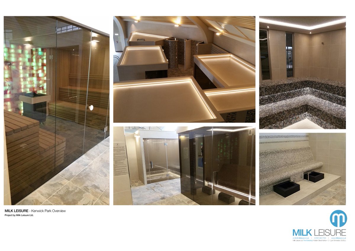 Its a throwback Friday (!)........  Kenwick Park Spa received the Milk treatment, we love the illuminated roof finishes, ductwork, pipes and cables discretely hidden away.  #kenwickpark #thermalroomdesign #wellness