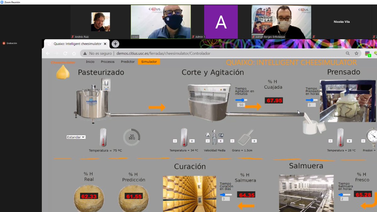 citiususc's tweet photo. Finalmente, la cuarta y última tanda de demostradores de #InsideTheLab6 nos ofreció hoy soluciones para la #Industria 4.0 con ejemplos como #CheeseSimulator, una herramienta gráfica para la detección de tumores llamada #LungAnalyser y la nueva #spinoff del CiTIUS @InverbisA https://t.co/y2wAbWXmU1