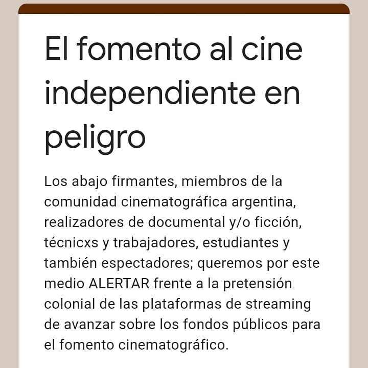documental_el's tweet photo. Te invitamos a sumar tu firma a este importante reclamo en defensa del cine independiente, seas parte de la industria o espectador, en este momento tan critico para lxs trabajadorxs audivisuales es necesario pasar a la acción.
https://t.co/35Ae4JxkiM https://t.co/SGV8DASLXl