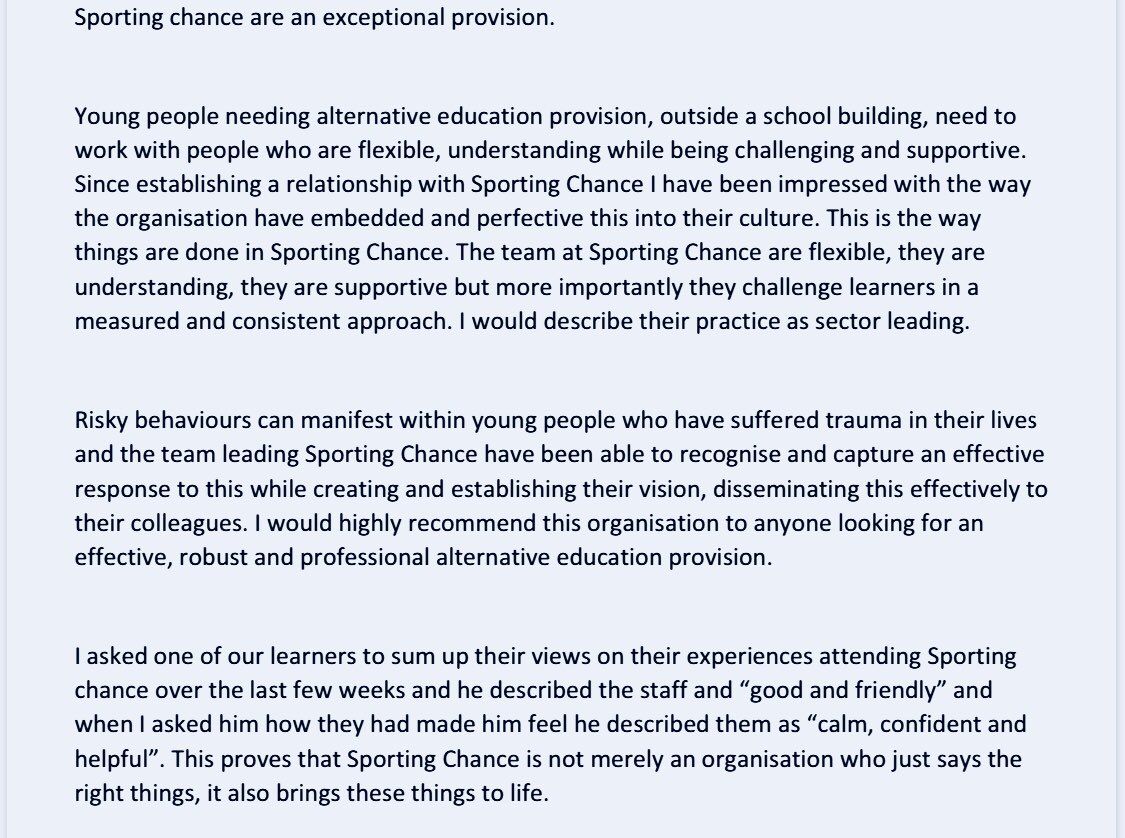 Sporting Chance CiC tweet media