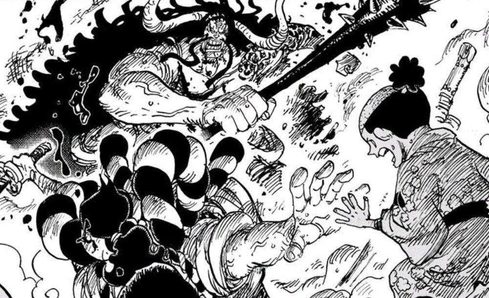 If Kaido was a Dragon DF user, his Dragon form or his hybrid should've been stronger than the human form. Instead, he always reverts to his "human" form and we saw this first against Luffy, then against Oden and then against the Scabbards.(5/21)