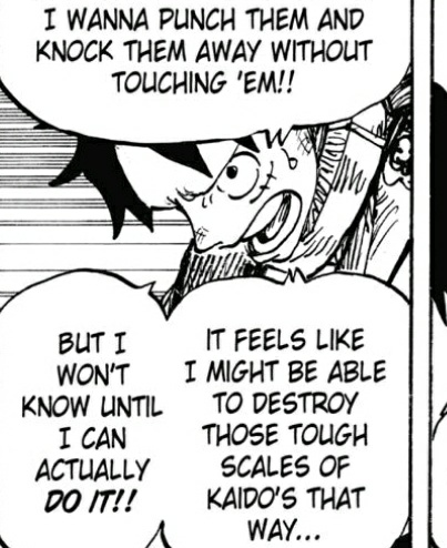 3. Kaido's indestructibility: If Kaido was a Mythical Zoan dragon, he would have been "killable". He's lost 7 times. He's been captured 18 times, sentenced to death 40 times. His indestructibility comes from his "scales" and Luffy confirmed it In Udon. (6/21)