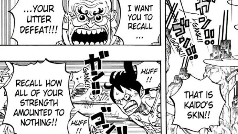 3. Kaido's indestructibility: If Kaido was a Mythical Zoan dragon, he would have been "killable". He's lost 7 times. He's been captured 18 times, sentenced to death 40 times. His indestructibility comes from his "scales" and Luffy confirmed it In Udon. (6/21)