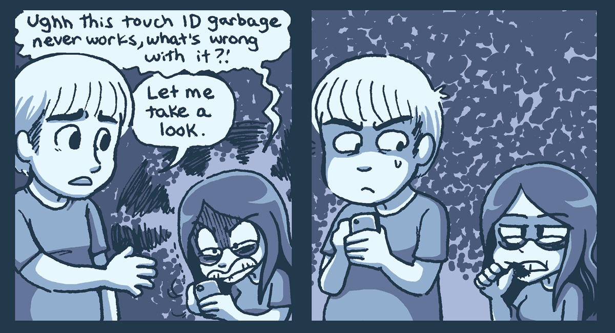 Dermatophagia greatest hits from my diary comic lmao 