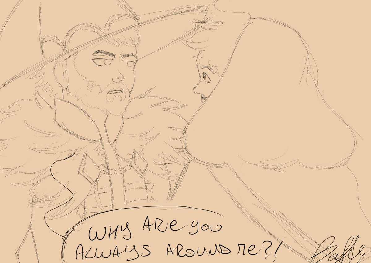 BaffysCove's tweet image. Hi, No effort doodle to introduce a medieval concept for Kurt. 
He&apos;s a merchant and an alchemist whose ingredients are extremely rare, and yet he gives them for free to Merlin (def not cuz he has a massive crush on him smfh) 
#identityv #identityvexplorer #identityvmagician