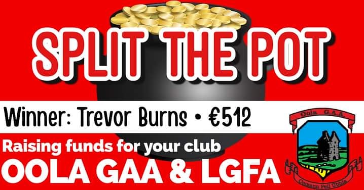 OolaGAA's tweet photo. Well done to tonight's Split the Pot winner Trevor Burns. Ticket sold by Bridget Burns.
Prize this week was €512.
Congratulations Trevor!
Thanks to all the business & sellers for selling every week & to everybody for supporting the draw.
#winnereveryweek #supportyourlocalclub https://t.co/TpDixmkpS7