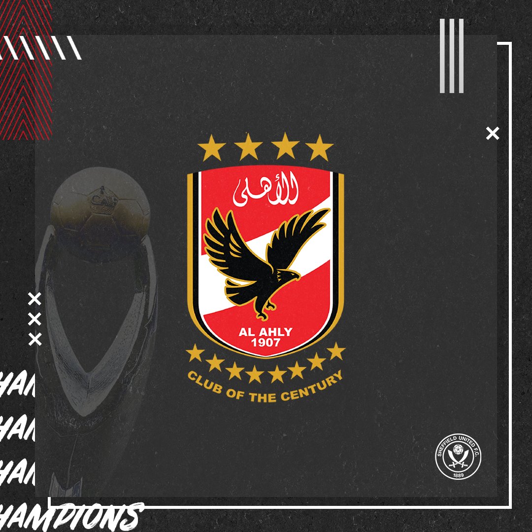 SUFCArabic's tweet photo. من جنوب يوركشاير إلى قلب عاصمة أم الدنيا.. تهانينا للأهلي بطل القرن في إفريقيا على الكأس التاسعة 🏆

#TotalCAFCL | #ZSCASC https://t.co/rHkwvbQTlh