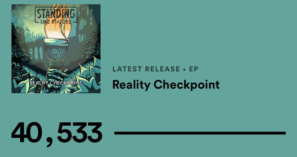 statuesband's tweet photo. 2 weeks today we released our new EP #RealityCheckpoint and you’ve treated it super nicely! Thanks for 40k + streams on @SpotifyUK 🤘🥳 https://t.co/BjoianGCU8
