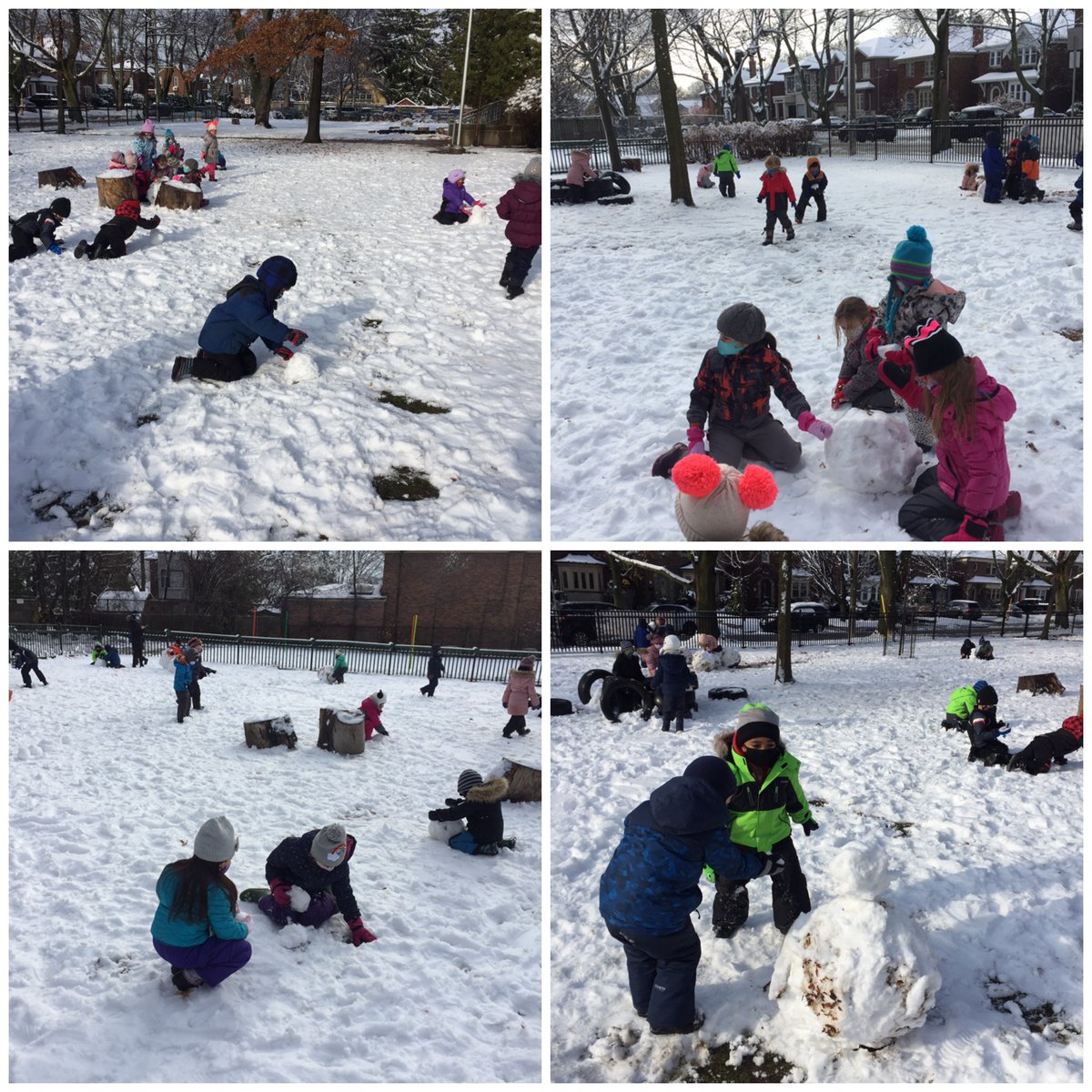 Its beginning to look a lot like... Winter! ❄️ The first snowfall of the season filled our yard with great creations made by our kindergarten students ❄️ <a href="/EarlyYearsTDSB/">TDSB Early Years</a> <a href="/RolphRoadSchool/">Rolph Road School 🎓</a> <a href="/tdsb/">Toronto District School Board</a> #outdoorlearning