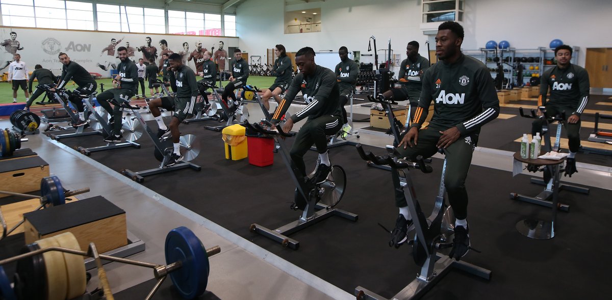 ManUtd's tweet photo. Gym flow 💪

#MUFC #SOUMUN https://t.co/EAIqT5nsaH