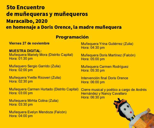 VeMisionCultura's tweet photo. ¡Continúa la exposición del #TalentoVenezolano de muñequeras y muñequeros!
#Hoy a partir de la 1:30pm podrás ver el trabajo de los estados #Zulia #Falcón y #DistritoCapítal
Conéctate a la “Casa de muñecas Las Nereidas” en Facebook y YouTube. Conoce toda la programación AQUÍ 👇🏼 https://t.co/J3aDSc19QT
