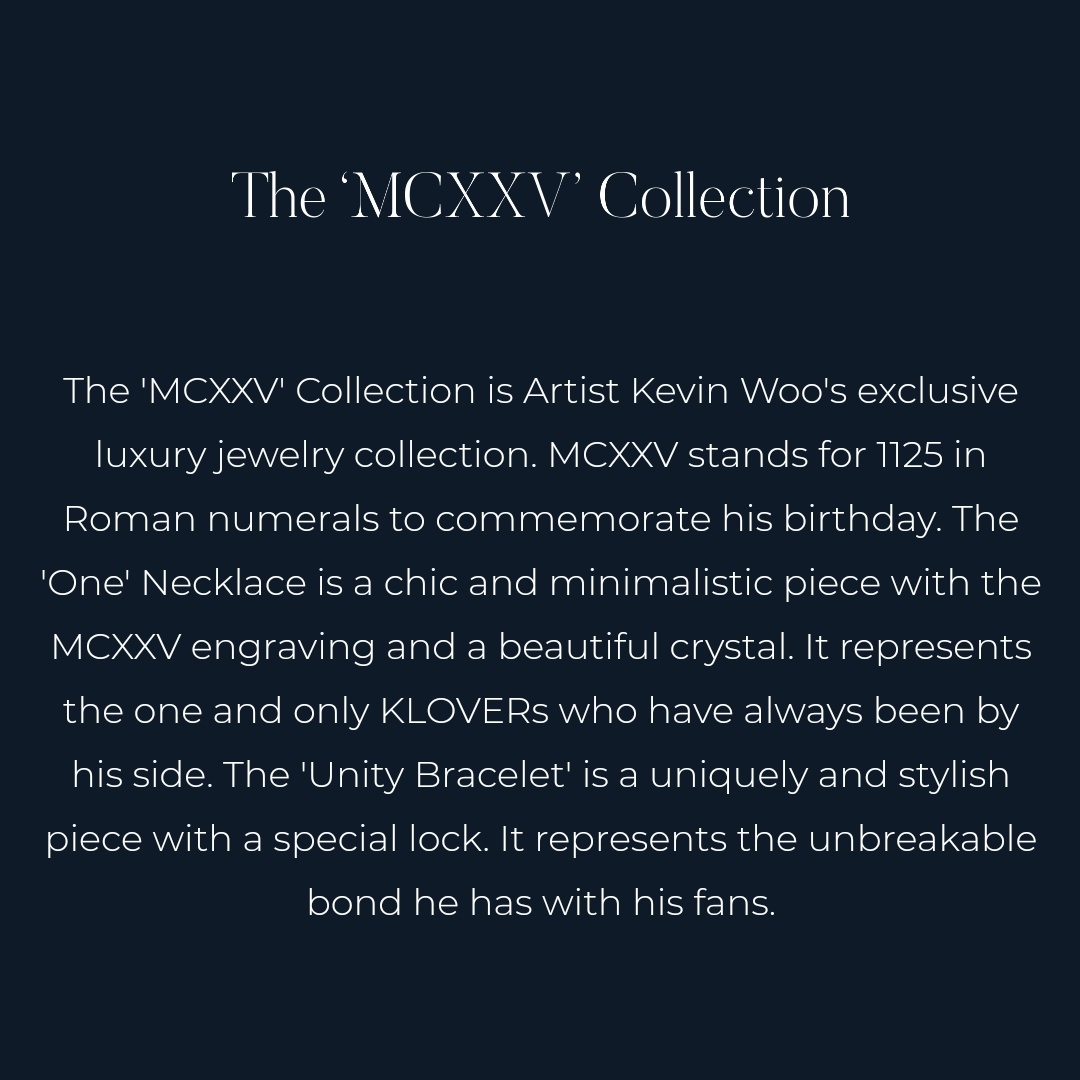 kevriel1125's tweet photo. 💎 The 'MCXXV' Collection 💎
[2020.12.01 COMING SOON]
皆さんの多くの関心をお願いします。
チェックしてください 。🙏
수익금의 일부가 기부 된다고 하니 좋은 일에도 참여를 할 수 있고, 케빈이 디자인한 하나뿐인 쥬얼리도 갖게 되고 일석이조네요. 🙌
많은 관심 부탁드립니다. https://t.co/FA0z1LVBjX