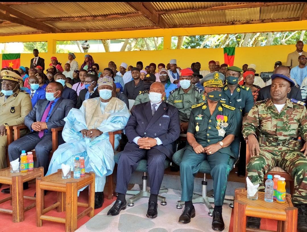 JosephLE_'s tweet photo. Plaisir d’assister ce jour au Centre d’Instruction des Armées de Ngaoundal  à la clôture de la préparation Militaire Supérieure des élèves de l'ENAM, en présence de Kildadi T. Boukar, Gouverneur  de l'Adamaoua et du DG /ENAM. À la manœuvre: Général de Division Philippe MPAY. https://t.co/UbTn6tLNc4