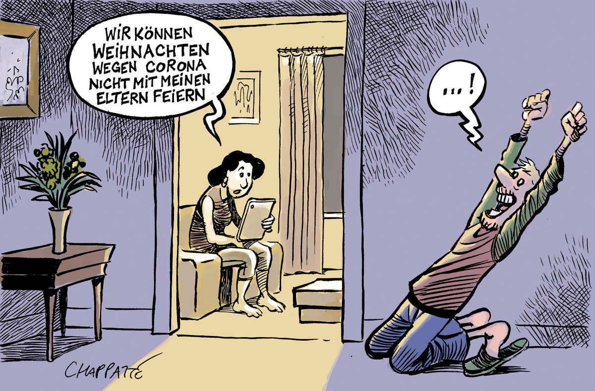 Weihnachten ohne Schwiegereltern: @PatChappatte im aktuellen DER SPIEGEL.