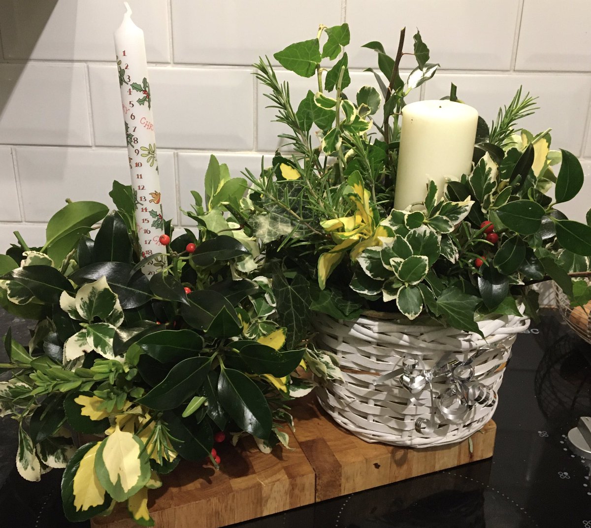 Jessh4B's tweet photo. Actually organised enough to buy a family advent candle! Very relaxing creating these! #dayoff https://t.co/wmRB4huOEz