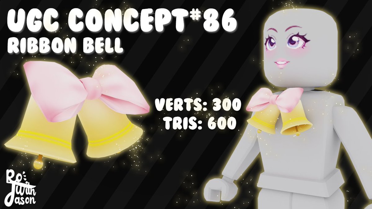 RoWithJason1's tweet photo. UGC Concept#86
Ribbon Bell🔔🎀
@Roblox @robloxdevrel
#UGCConcept #RobloxUGC #Roblox #RobloxDev #RWJforUGC
umm ya😳
HAVE A NICE DAY THAT'S ALL💖💗✨!!
idk what caption should I write >n<💖✨
Thank you to:
Face:
@.Mugalo_
Retweet are appreciated ❤ https://t.co/xmwBM4ztVI