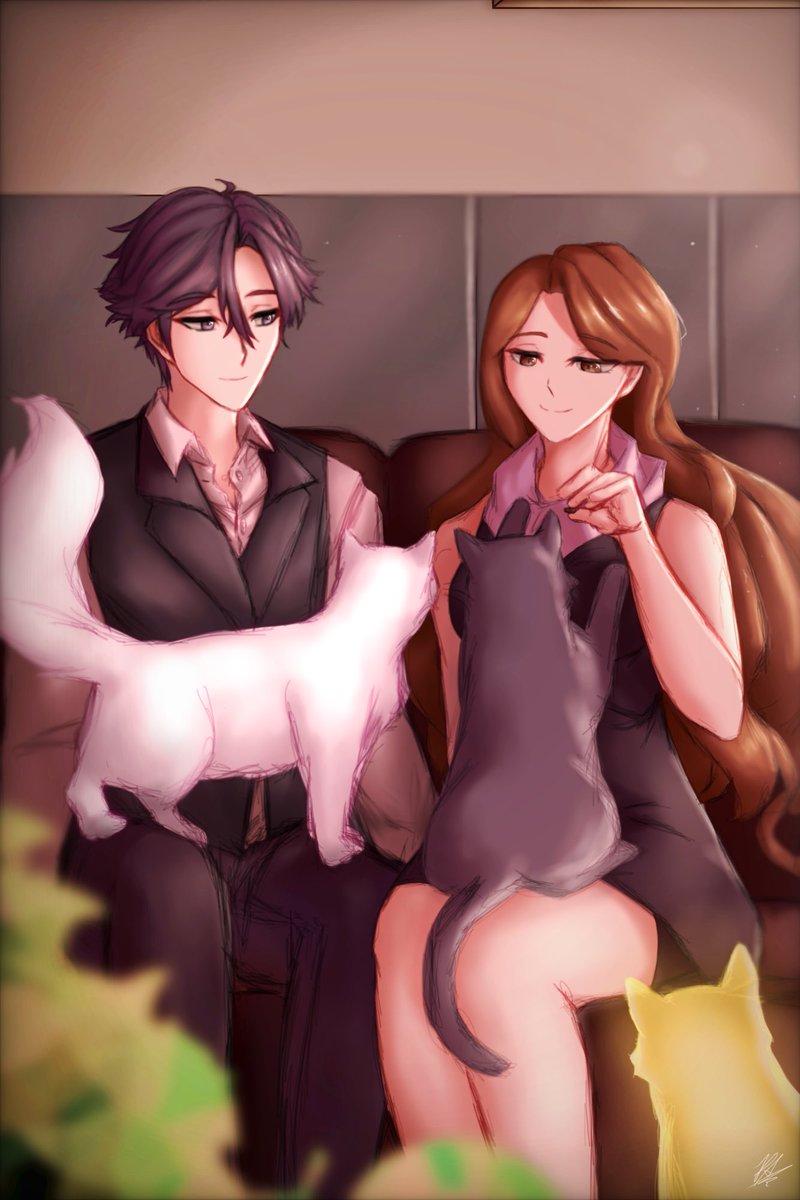 Sapphicecream's tweet photo. ✨🐈🐈🐈✨💙
#mysticmessenger #mysmes #juminhan #hanjumin #fanart #mysticmessengerfanart #elizabeththethird #promisemmpage https://t.co/x5C3DrN3wH