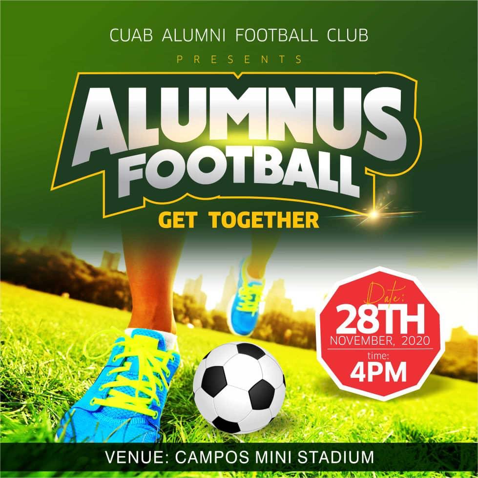 CUAB_Alumni's tweet photo. Happening tomorrow!
#CUABAlumni Alumnus Football ⚽️ Get-together 
@ Campos Mini Stadium, Lagos Island by 4pm.

Join us! https://t.co/O7XwIoFCzt
