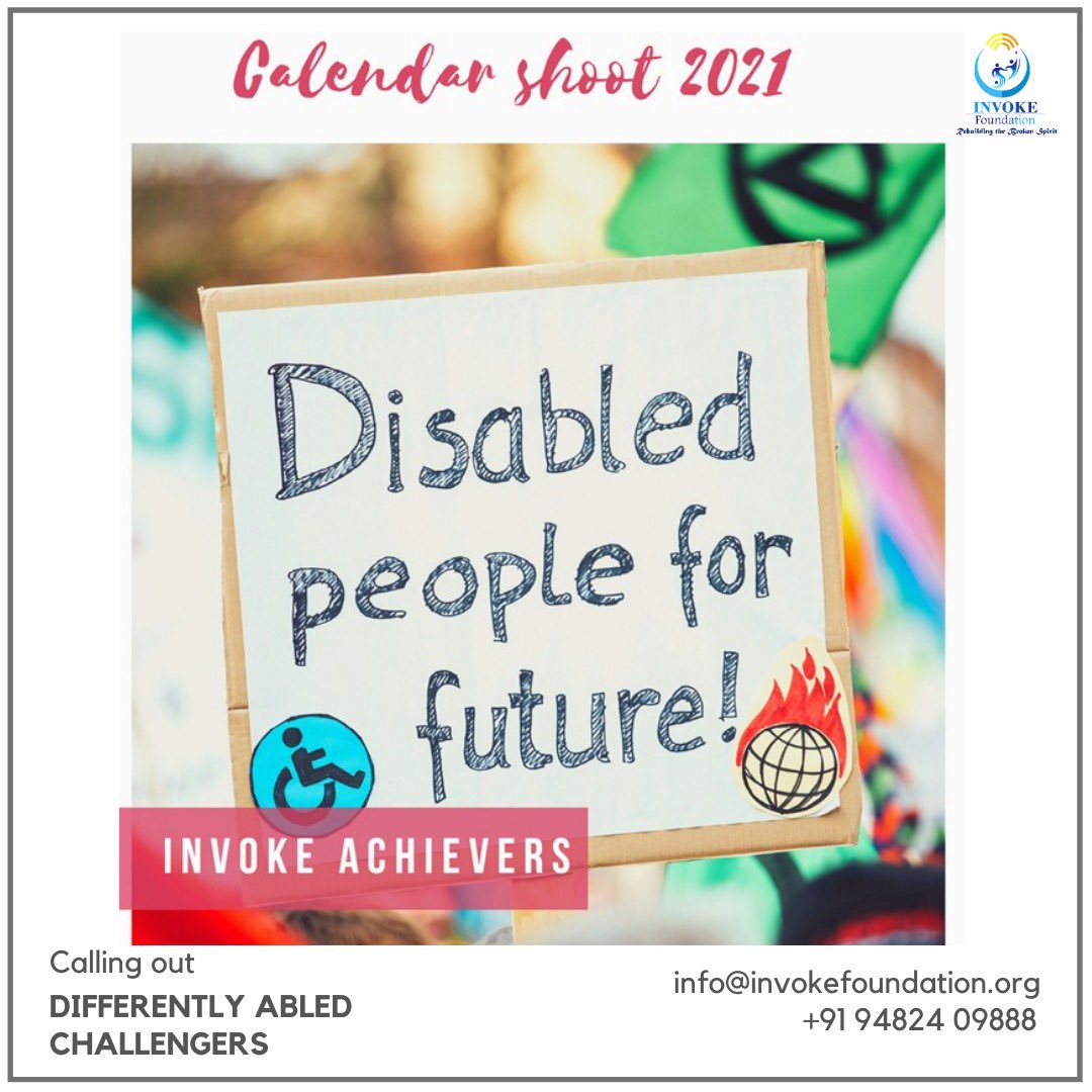 InvokeFoundati1's tweet image. “Helpless to Healing”
Invoke Foundation is calling out Differently-Abled Challengers for a  Special Calendar Photoshoot. We will be featuring them in our 2021 Calendar. 
Stay tuned for more updates!
#ngo #differentlyabled #physicallydisabled
