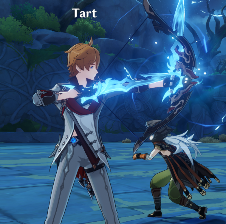 TART____A's tweet photo. This is how you REALLY play tartaglia (Razor being sneaky in the bg) https://t.co/oZCk3tIHdU