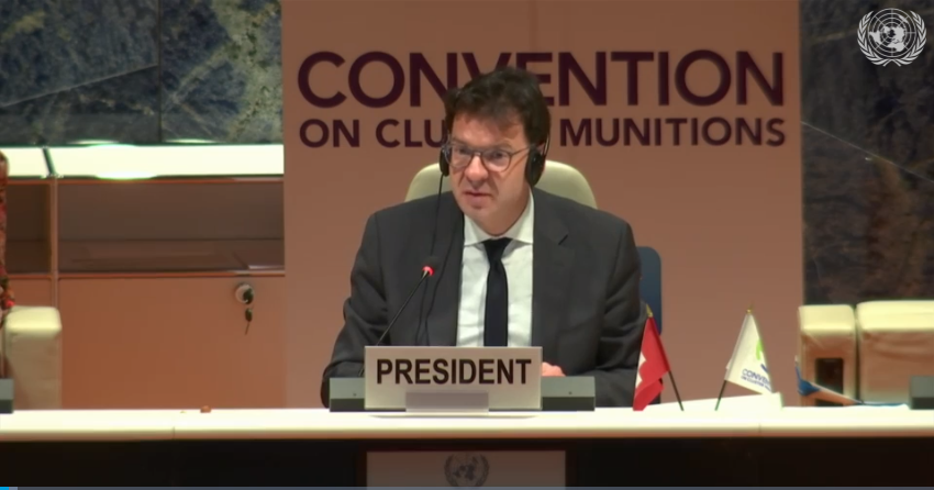 TheHALOTrust's tweet image. Thank you @swiss_un for the successful close of part 1 of the Convention on Cluster Munitions 2nd Review Conference.

 HALO is committed to working with States Parties to reach the goals of the #CCM through inclusivity, collaboration, and innovation. 

#CCM2RevCon