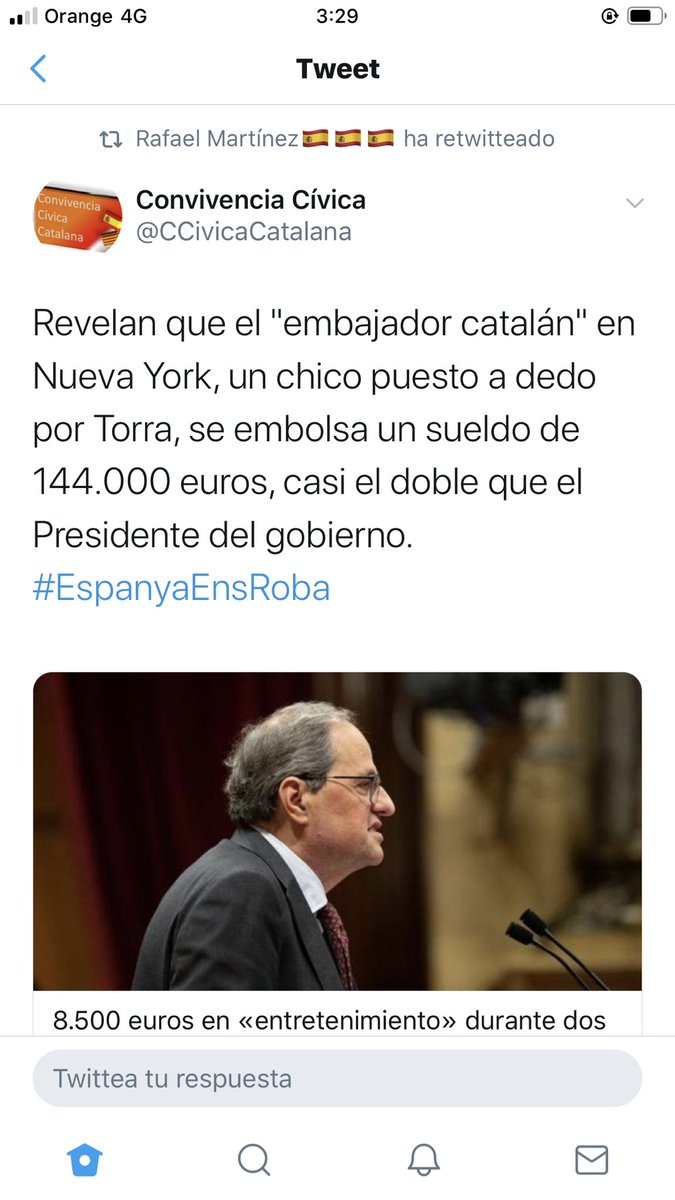 EsojSabir's tweet photo. @gabrielrufian Despilfarrar los impuestos. https://t.co/shdugIerNz